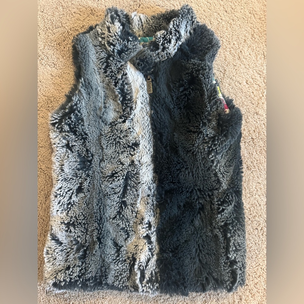 Faux fur vest